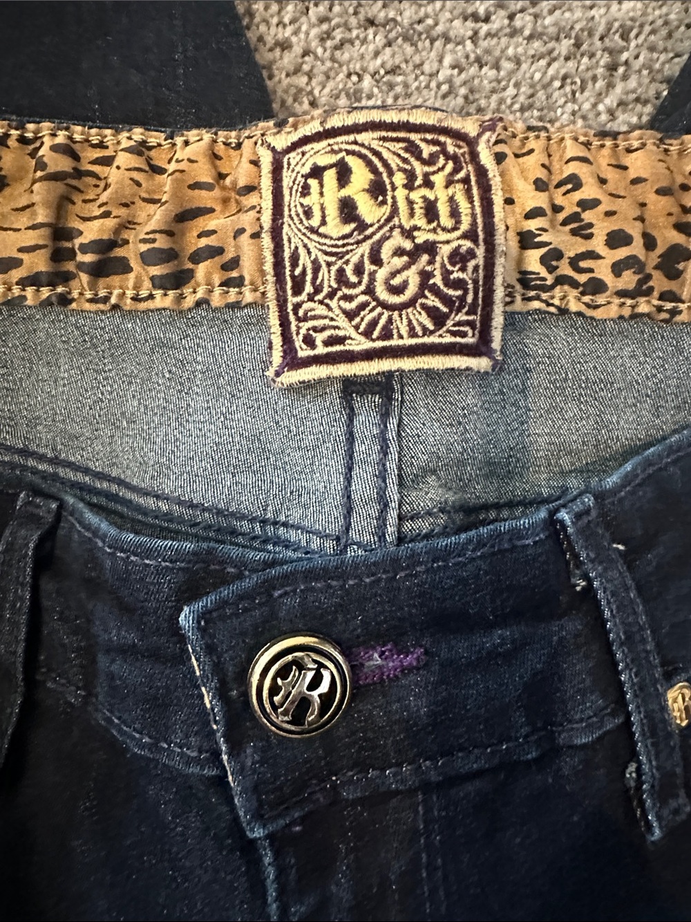Rich and Skinny Y2K Jeans in Dark Indigo